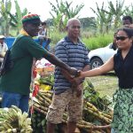 Guadalcanal-tribal-leaders-accepting-shell-money-and-chupus-presented-to-them-by-members-of-the-Gilbertese-community