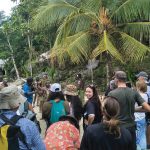 The-first-tourist-boat-to-call-in-at-Ambitona,-East-Kwaio-Malaita-Province