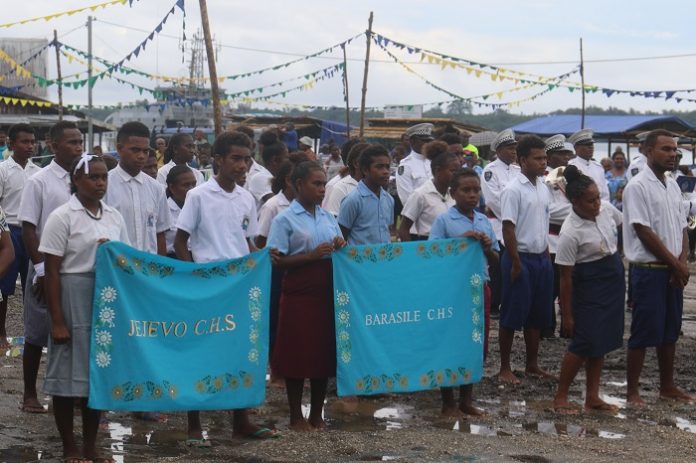 Schools-participating-in-the-parade-at-the-opening-of-the-Isabel-day-celebration