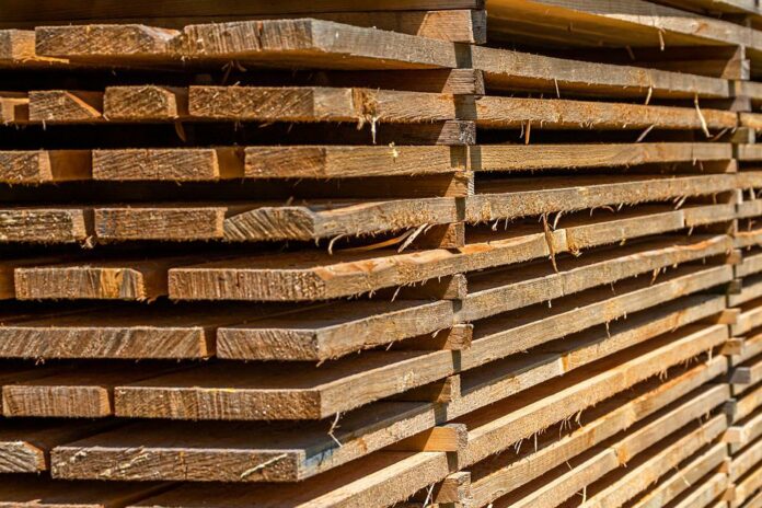 Range Layered Wood Storage Layer Sawn Boards