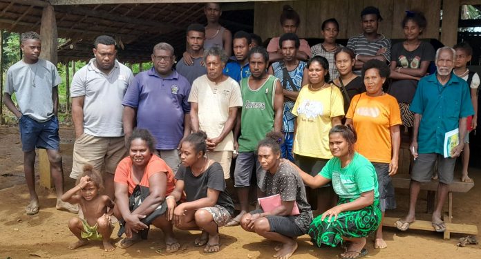 Group photo of one of the communities the training was held.