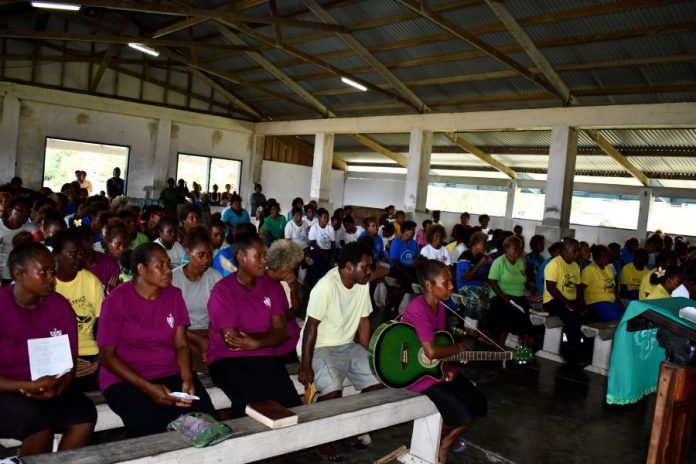 Women from different denominations gathered at the Anglican Koilovala Church, Hogo District