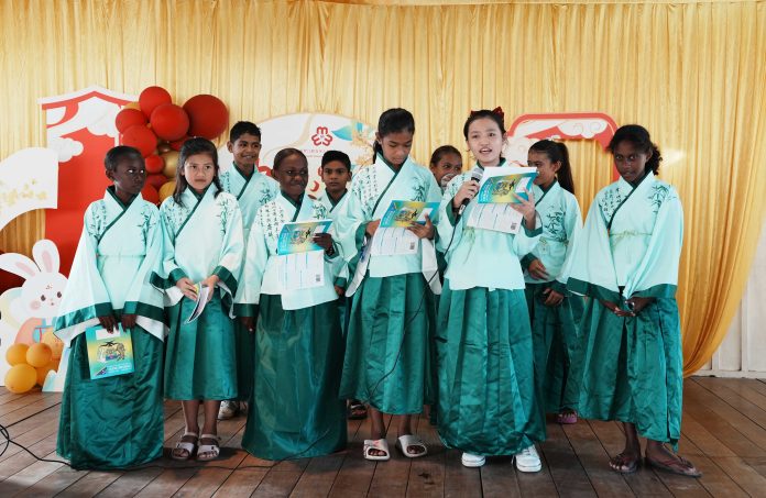 Chung Wah School students performed their song