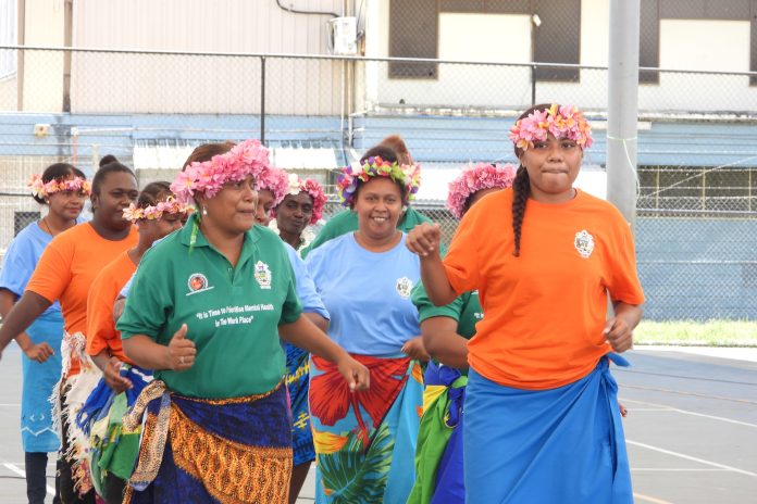 Participants putting on a dance