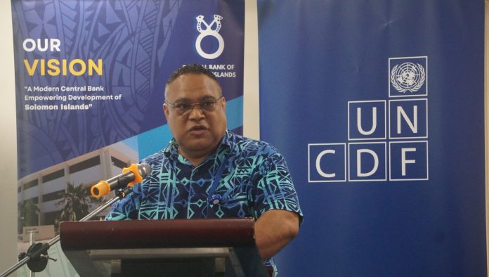 Luke Forau the Governor of the Central Bank of Solomon Islands