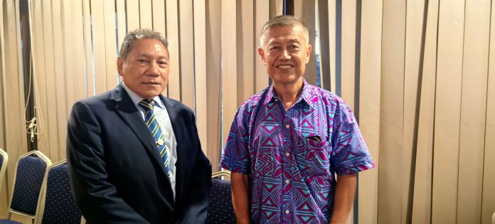 Minister Agovaka with outgoing Ambassador Miwa.