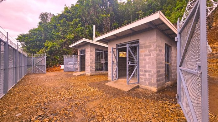 The newly completed incinerator and generator building before the official handover where the generator was stolen. PHOTO CREDIT MHMS