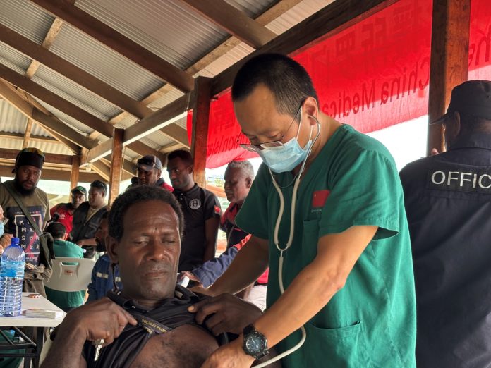 A GRM worker received medication from a CMT Doctor