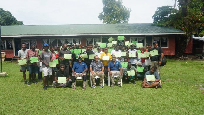 Participants of Choibuk's second training with their certificates.