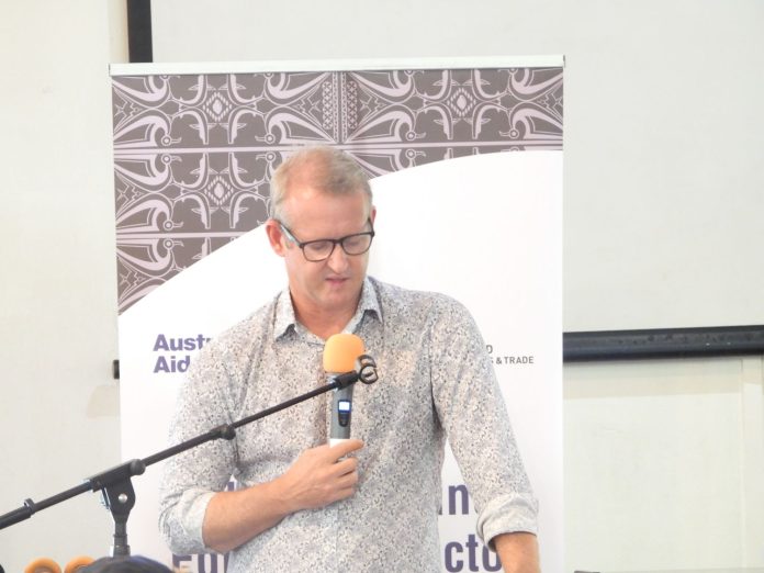 Rod Hilton, Australian High Commissioner to SI delivering his remarks at the occasion.