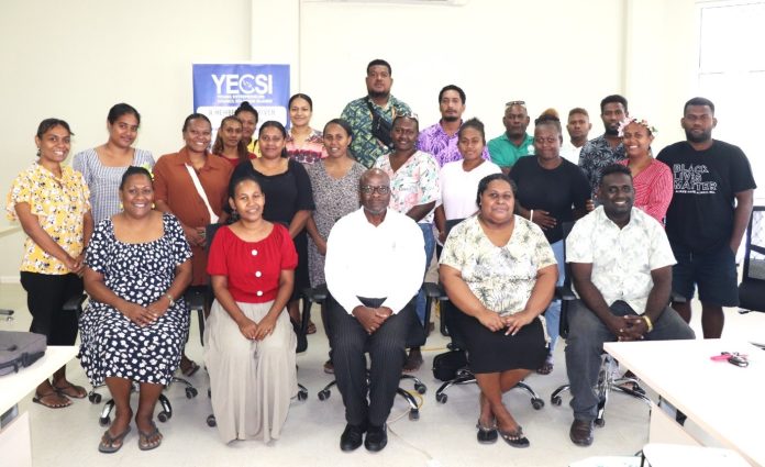 SINU School of Tourism & Hospitality Management students with FBTS staff and representatives from YECSI and the Ministry of Culture and Tourism.Photo credit..SINU Media