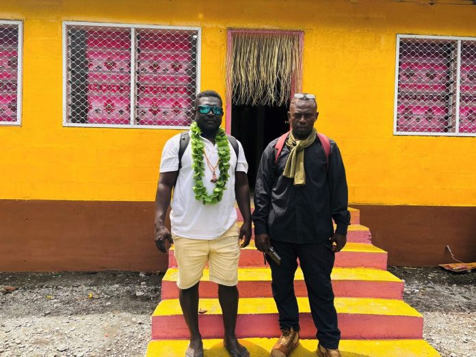 Guadalcanal Province Health Director Ray Seleso AND Danny Lini, the Chairman of MbitDanny Lini, the Chairman of Mbiti Clinicinfront of re-open clinic Danny Lini, the Chairman of Mbi