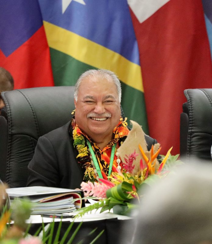 PIF Secretary General Baron Waqa during the meeting. - Copy
