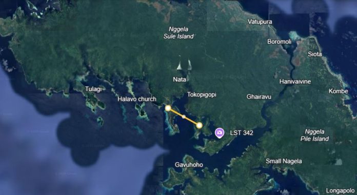 Picture of Ngella, indicated on the map is the area where suspicious activities occured. Photo credit CIP FB Forum.