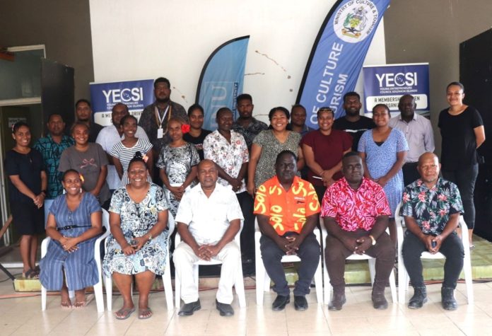 Young Entrepreneurs Council Solomon Islands (YECSI) and the Ministry of Culture and Tourism (MCT) with SINU...Photo credit SINU Media