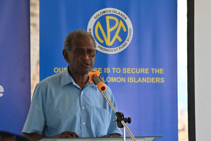 SINPF CEO Mike Wate making his remarks (1)