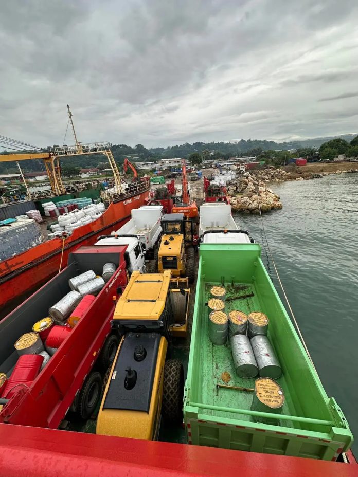 Machineries shipped for West Kwara'ae constituency finally arrived in Auki, Malaita Province on Tuesday 3, 2026