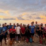 Participants of the coaching & clinic workshop during one of their on-water session