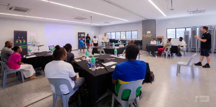 Participants attended the FIBA, WABC Level 1 coaching at SINIS. Photo Supplied.
