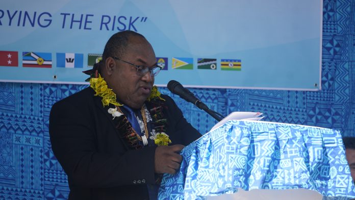 Deputy Secretary (Corporate) MID Andrew Houlia, delivering his keynote address at the event yesterday