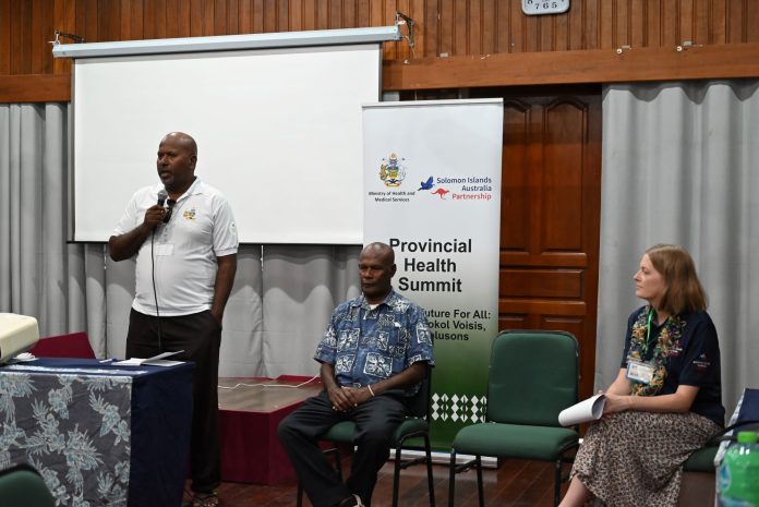 Dr Dickson Boara delivering his welcome remarks