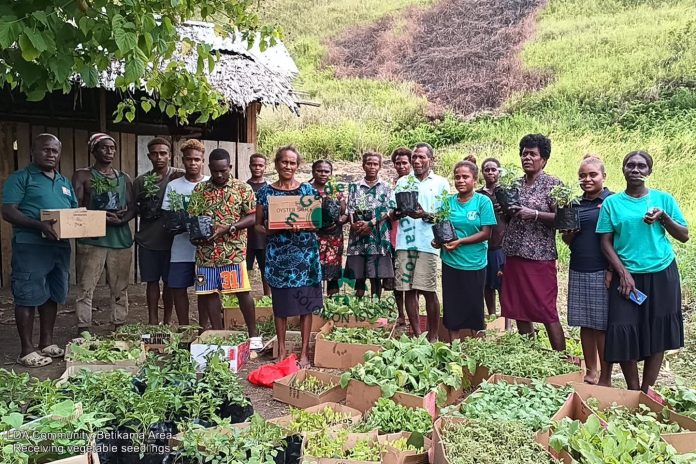 LDA community at Betikama area received vegetable seedlings