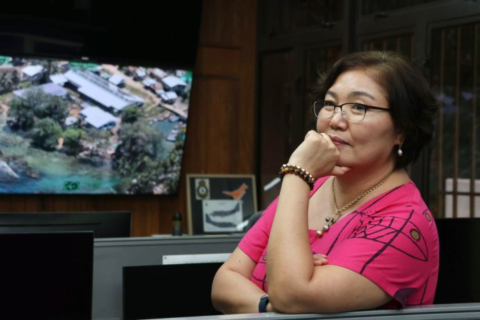 Ms. Munkhtuya Altangerel - UNDP Pacific Office Resident Representative in Honiara last week. Photo credit UNDP.