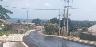Road construction progressing well in Auki Town