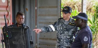 Australian Navy crew visits Hells Point