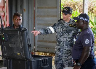 Australian Navy crew visits Hells Point