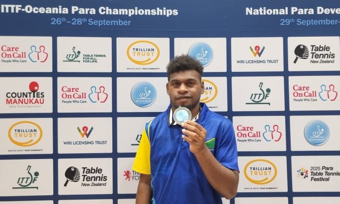 Rodney Satini is one of Solomon Islands para-table tennis athlete to join the Oceania Talent Team for the 2026 TTA National Championships.